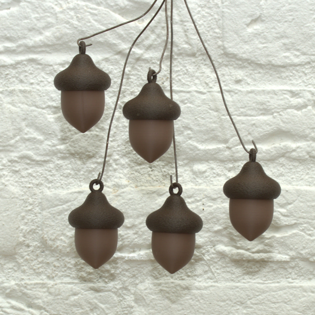 Eikels decoratief | set van 5 Stijlvolle herfstdecoratie kerstdecoratie