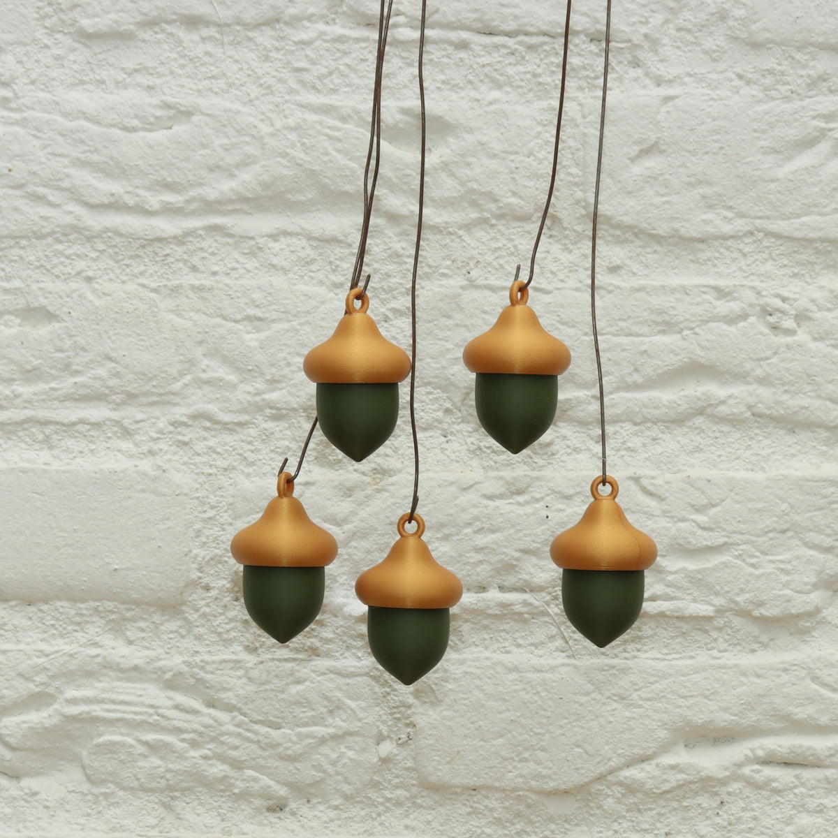Eikels decoratief | set van 5 Stijlvolle herfstdecoratie kerstdecoratie
