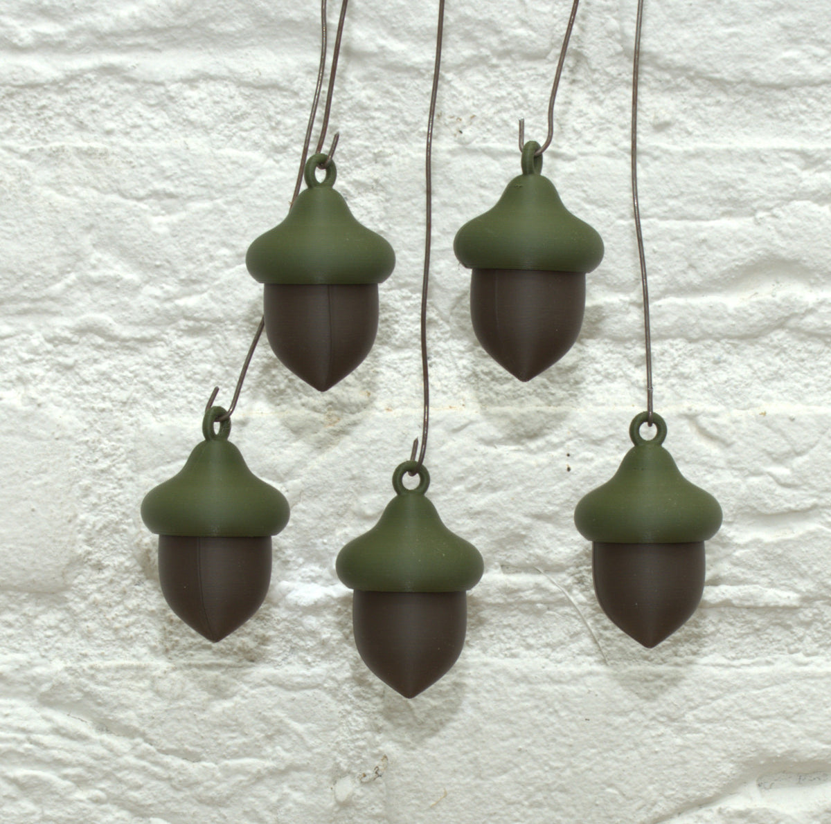 Eikels decoratief | set van 5 Stijlvolle herfstdecoratie kerstdecoratie