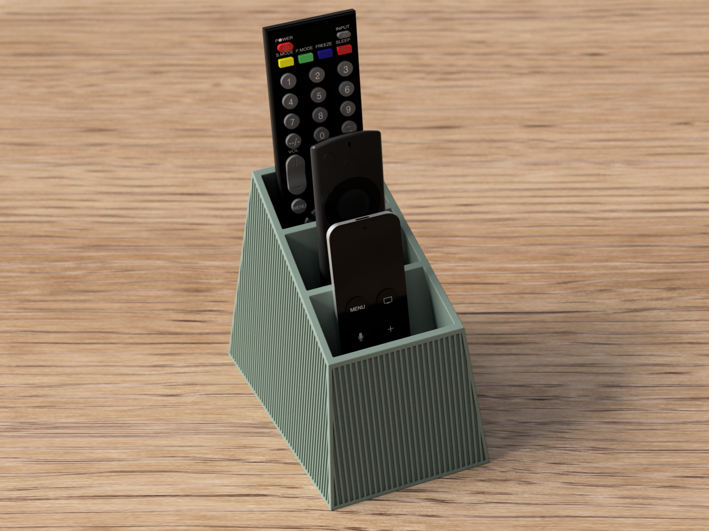 Japandi style houder voor afstandbedieningen remoteholder