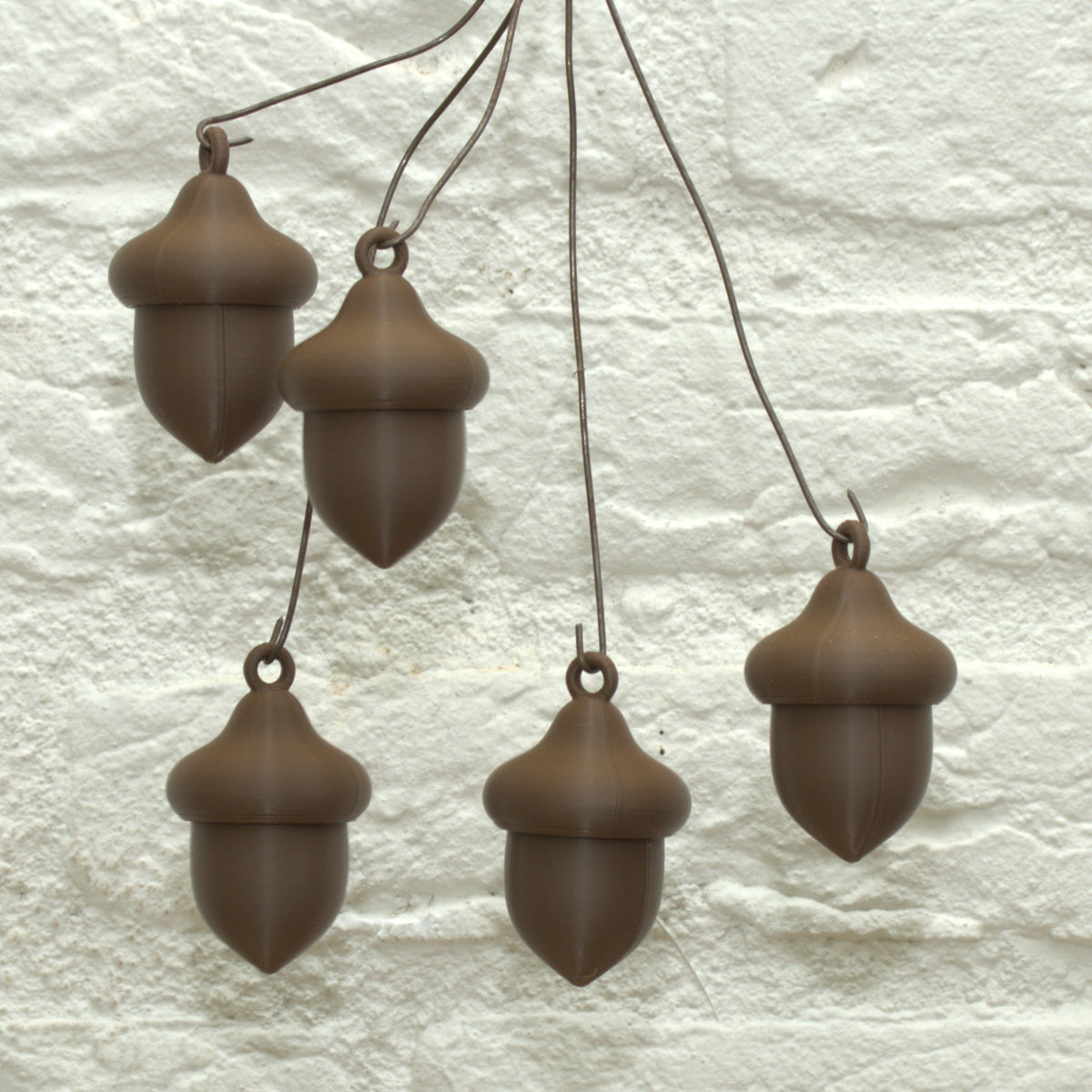 Eikels decoratief | set van 5 Stijlvolle herfstdecoratie kerstdecoratie