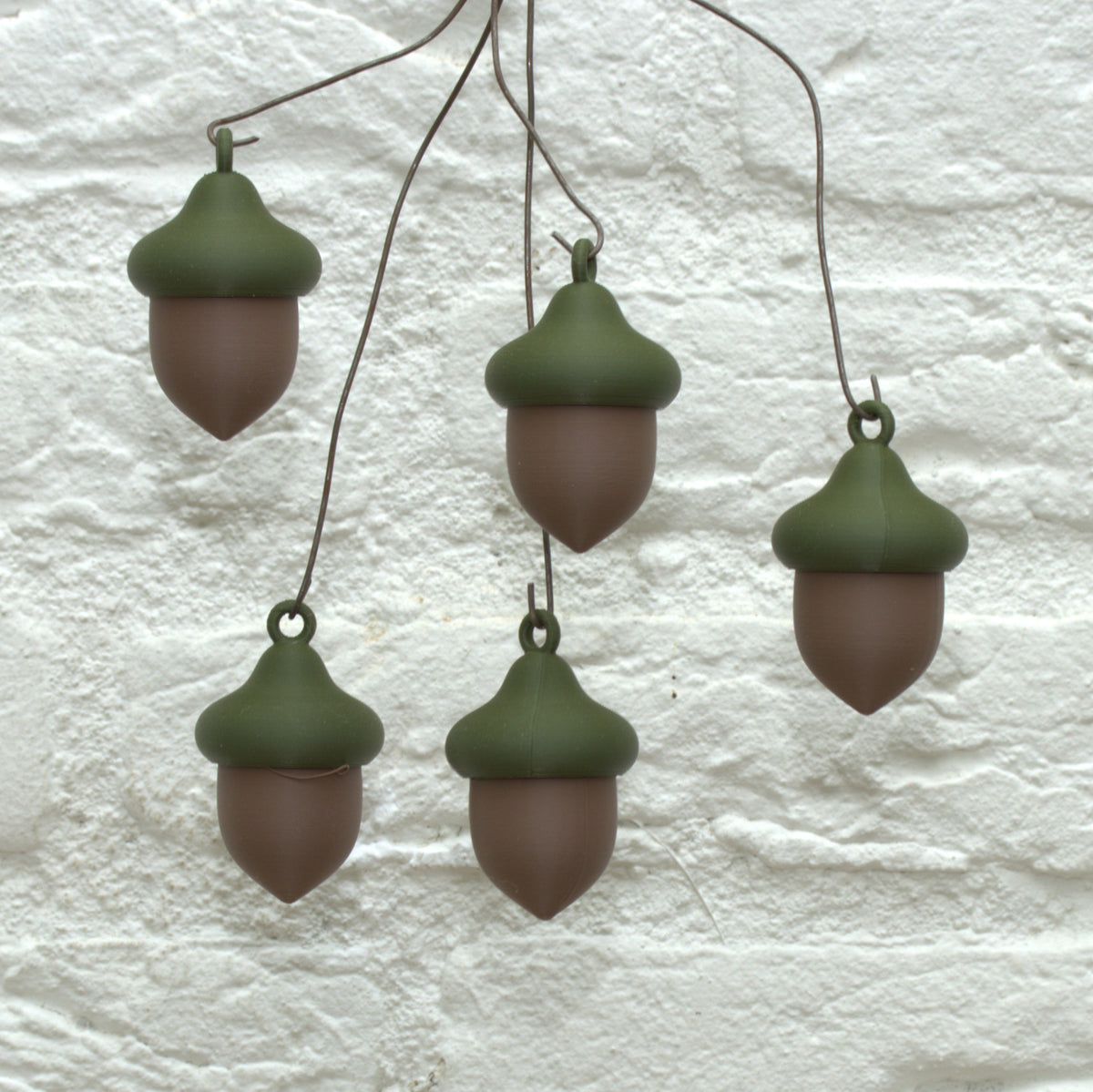 Eikels decoratief | set van 5 Stijlvolle herfstdecoratie kerstdecoratie