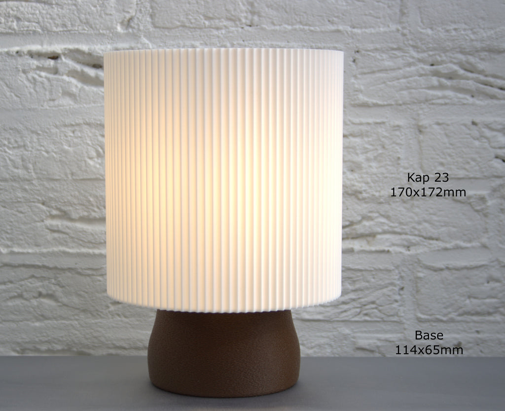 Tafellamp base 36  structuur cone vorm kleur Karamel 11803