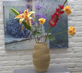 Bloemenvaas voor droogbloemen desert tan kleur