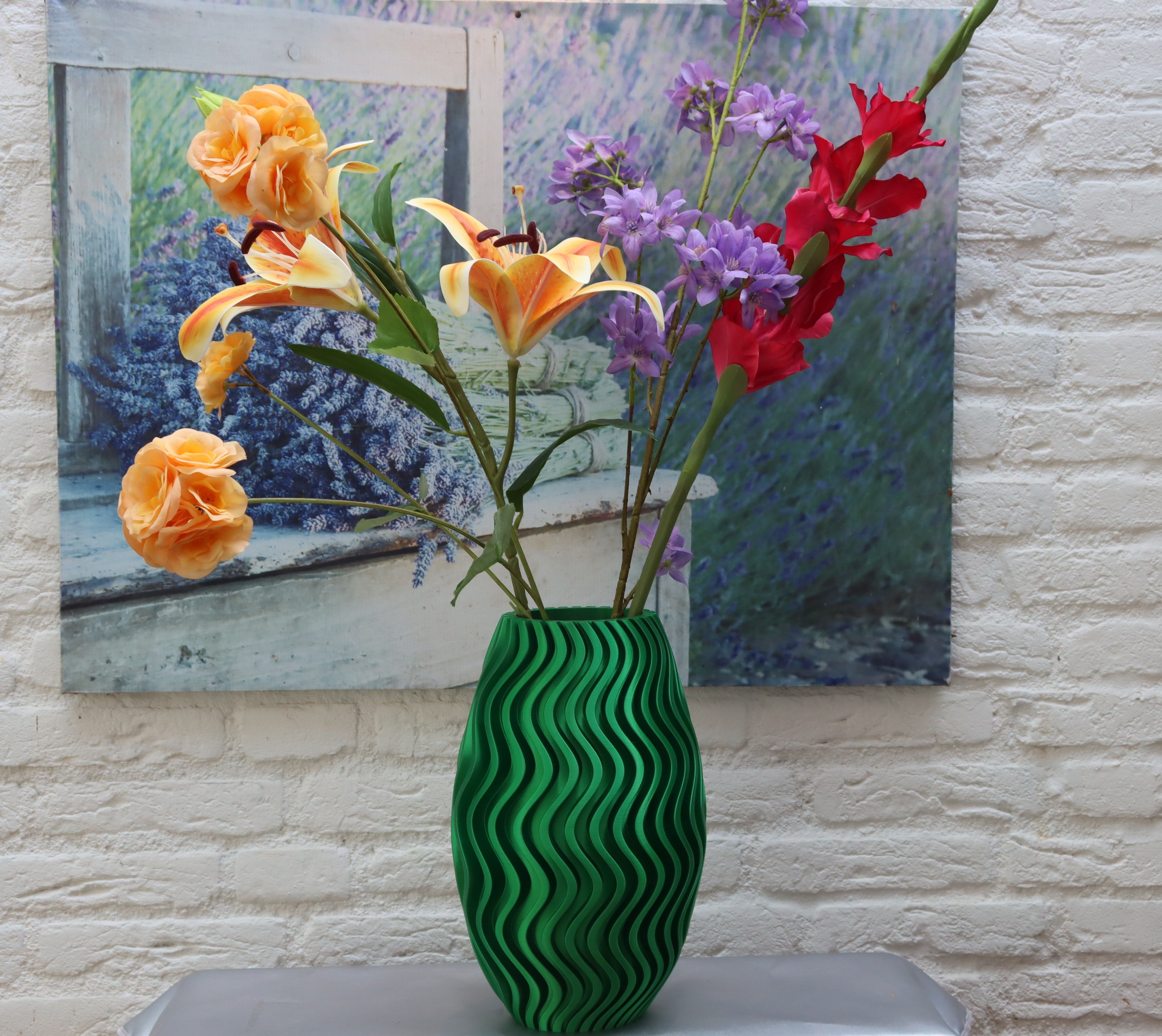 Bloemenvaas voor droogbloemen in Candy green kleur